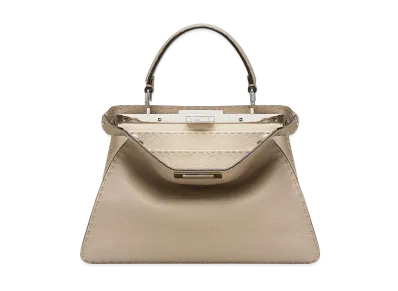 FENDI Peekaboo ISeeU medium Selleria Bag "Dove Gray"