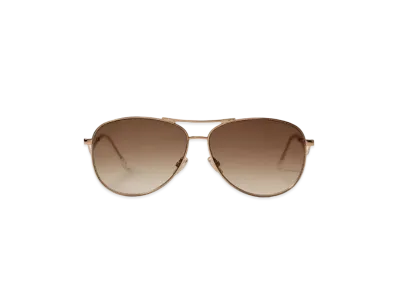 Jimmy Choo Essy Aviator Sunglasses With Gradient Lens "Brown/Gold"