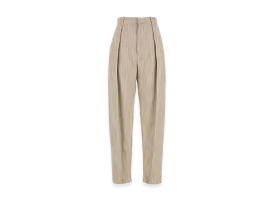 Bottega Veneta Women's Melange Viscosa Blend Pant "Beige"