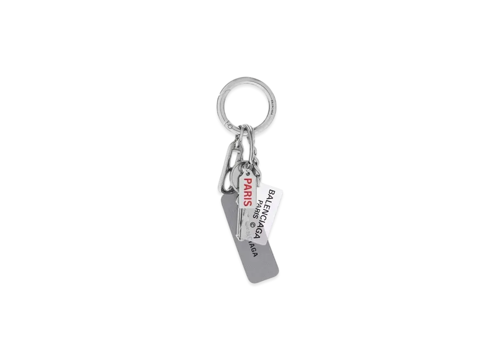 BALENCIAGA All Access Keychain "Silver"