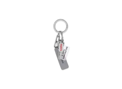 BALENCIAGA All Access Keychain "Silver"