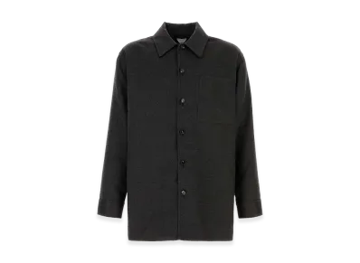 Bottega Veneta Flannel Shirt "Dark Grey"