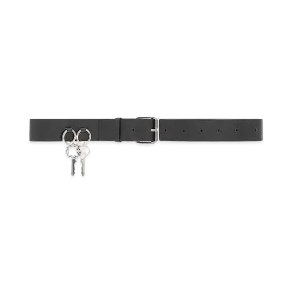 1017 ALYX 9SM Leather Belt With Key Charms "Black"