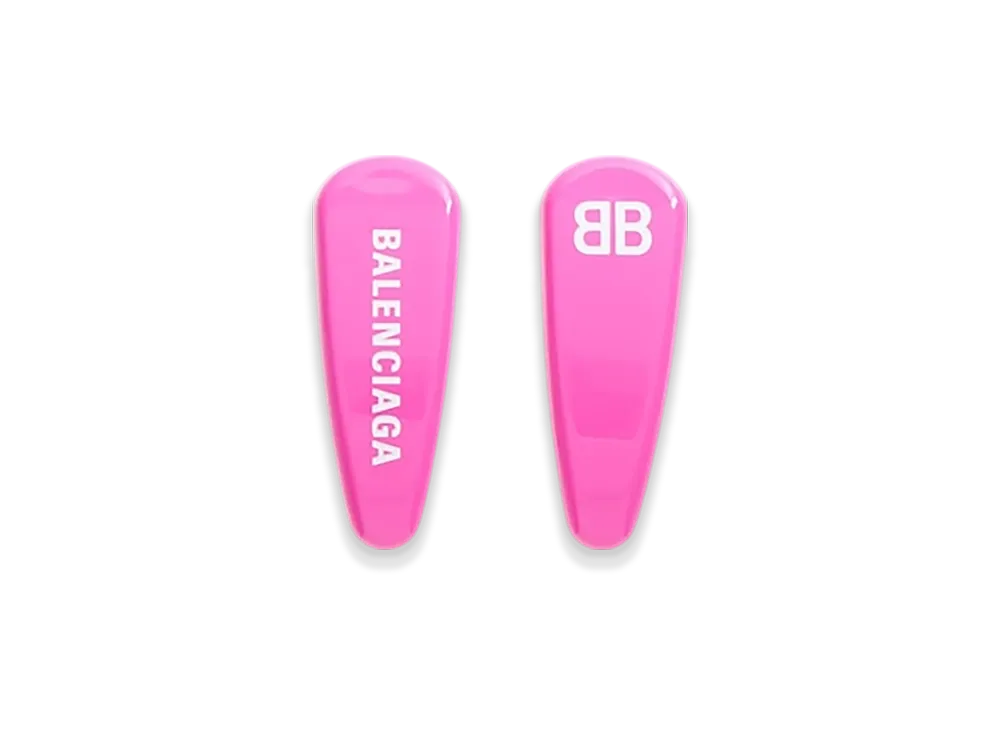 BALENCIAGA Holli Hair Clip Set "Pink"