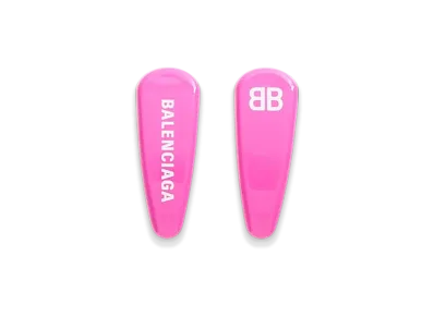 BALENCIAGA Holli Hair Clip Set "Pink"