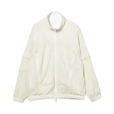 BEAMS Reversible Zip-Up Blouson "White"