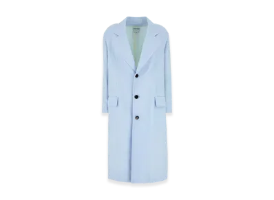 Bottega Veneta Women's Viscose Blend Coat "Pastel Blue"