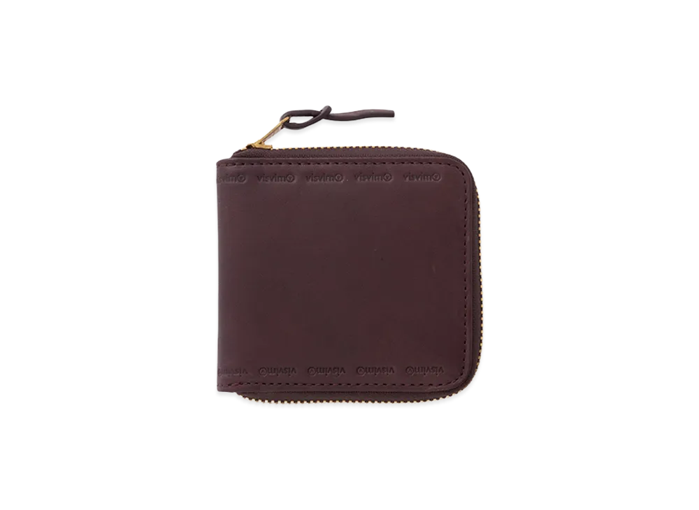 visvim Leather Bi-Fold "Burgundy"