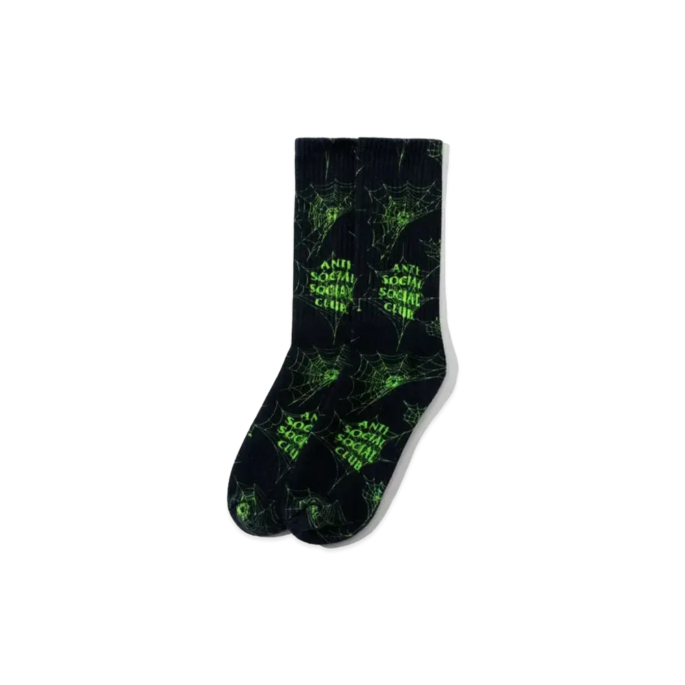 ANTI SOCIAL SOCIAL CLUB FA22 Crawling In The Dark Black Socks "Black"