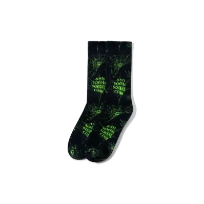 ANTI SOCIAL SOCIAL CLUB FA22 Crawling In The Dark Black Socks "Black"