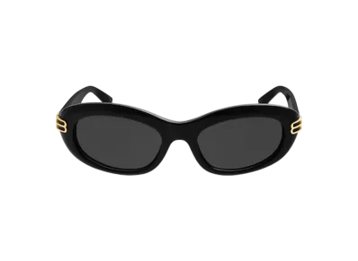 BALENCIAGA Casino Round Sunglasses "Black"