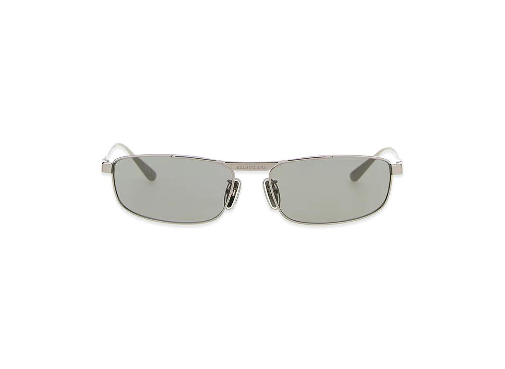 BALENCIAGA Women's 'Tag 3.0 Rectangle' Sunglasses "Gray"