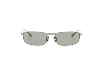 BALENCIAGA Women's 'Tag 3.0 Rectangle' Sunglasses "Gray"