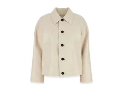 Bottega Veneta Women's Leather Jacket "Ivory"