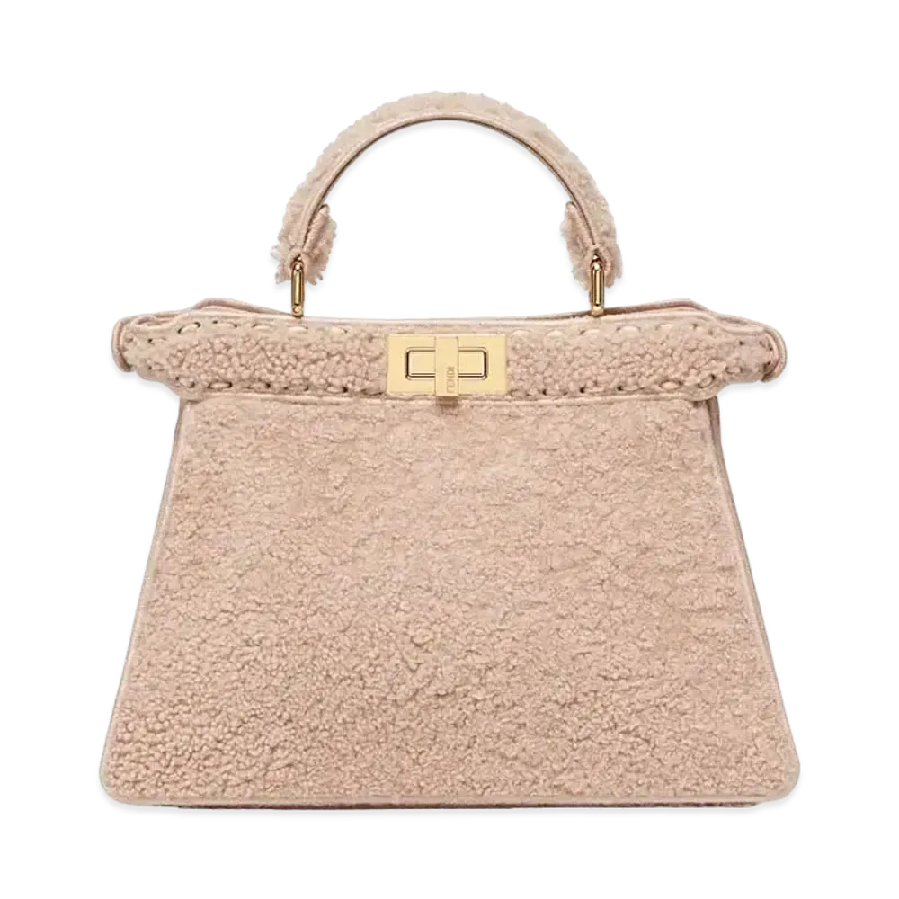 FENDI Peekaboo Iseeu Small Sheepskin Bag "Pink"