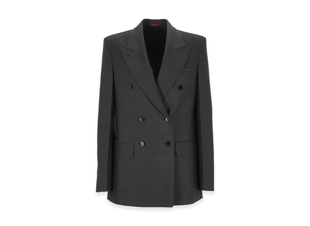 GUCCI Women's Graphite Wool Blazer "Grey"