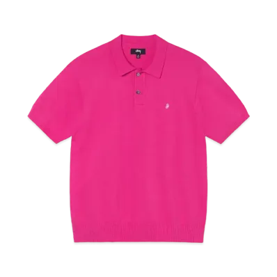 Stussy Classic SS Polo Sweater "Pink"