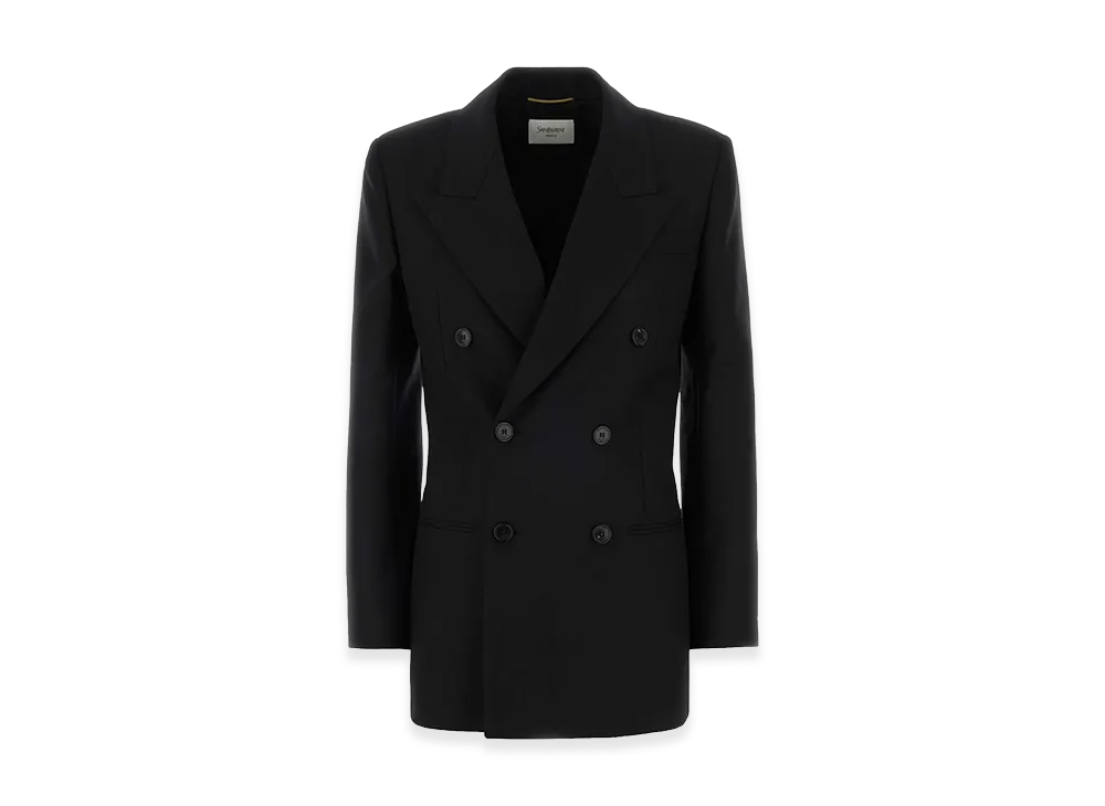 Saint Laurent Women's Wool Blazer "Black"