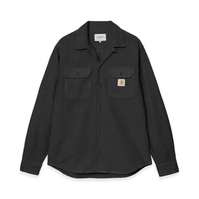 Carhartt WIP L/S Kelsey Shirt "Black(Garment Dyed)"