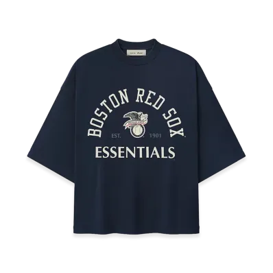 FEAR OF GOD ESSENTIALS Red Sox American League Merch Tee "Dark Sapphire"
