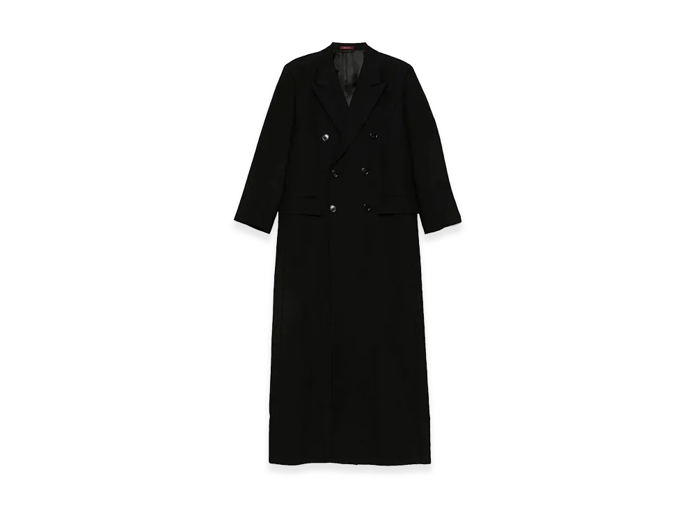 GUCCI Women's Coat Crepe Wool Slk GG_Petite "Black"