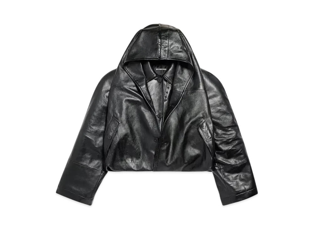 BALENCIAGA Women's Flipped Jacket "Black"