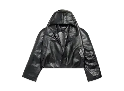 BALENCIAGA Women's Flipped Jacket "Black"