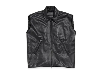 BALENCIAGA Men's Sleeveless Bomber "Black"