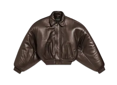 BALENCIAGA Men's Round Taxi Jacket "Dark Brown"