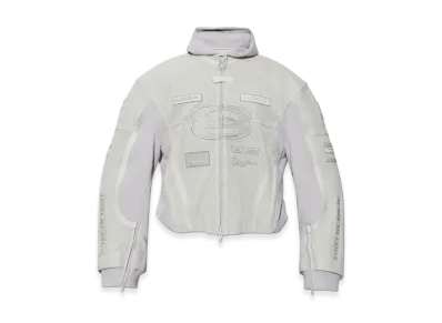 BALENCIAGA Hybrid Biker Jacket "Dirty White"
