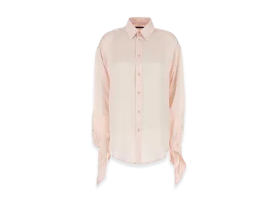 BALENCIAGA Women's Satin Shirt "Pink"