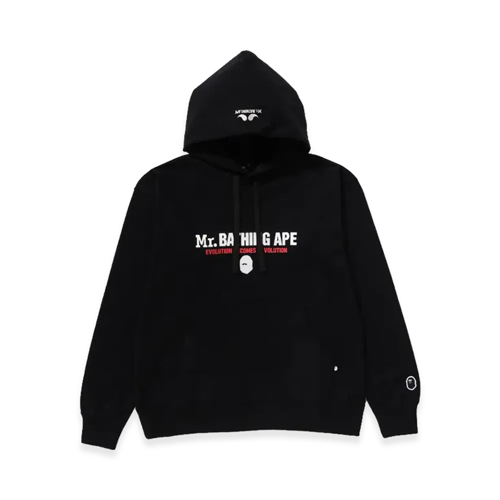 A BATHING APE Mr. BATHING APE Marine Pullover Hoodie "Black"