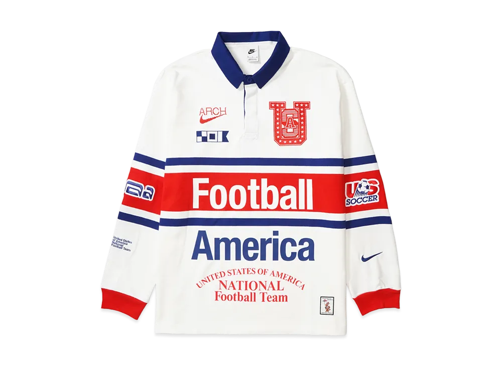 Nike x Virgil Abloh Archive (V.A.A.) X2 World Cup Long-Sleeve Rugby Top The Stars & Stripes United States "White"
