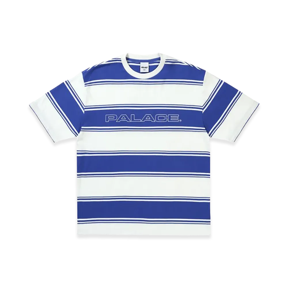 PALACE Tidy Stripe T Shirt "Blue"