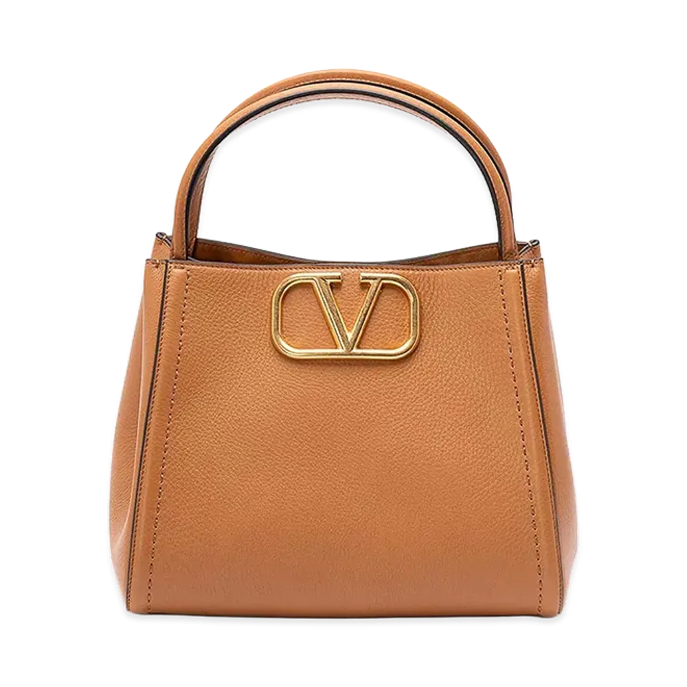 Valentino Women's Alltime Medium Double Handle Bag "Beige"
