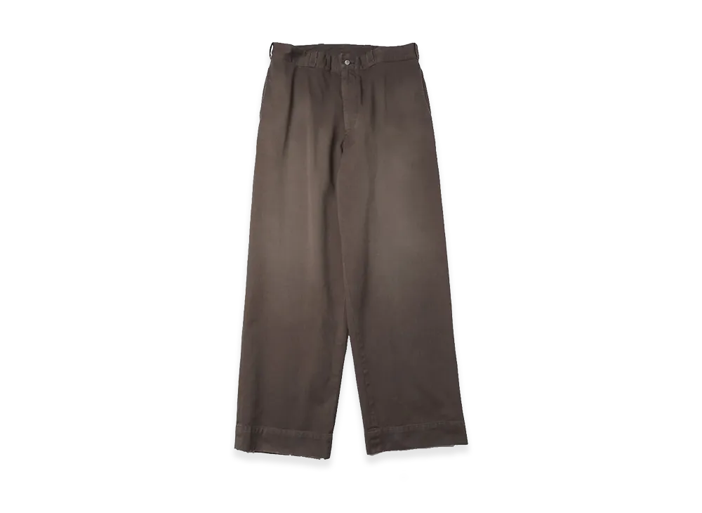 A.PRESSE Vintage Twill Work Pants "Brown"