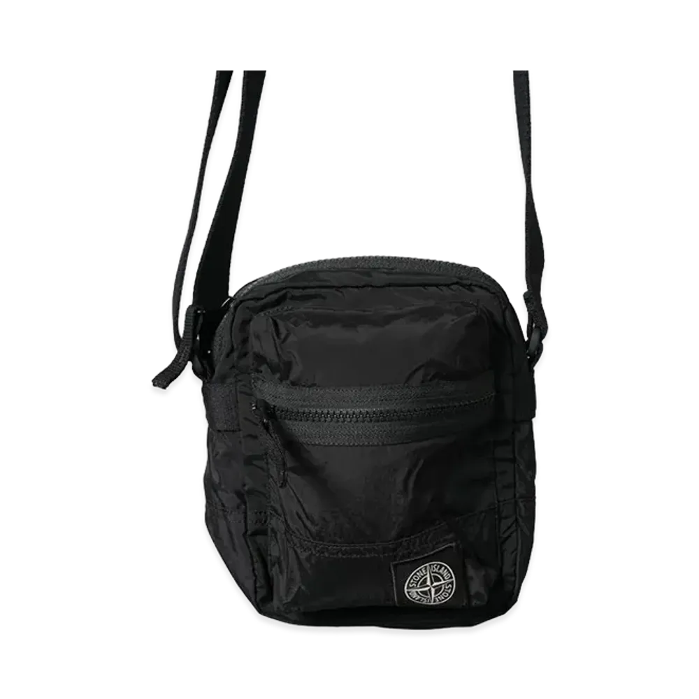 Stone Island Coated Nylon Metal In Econyl "Black"
