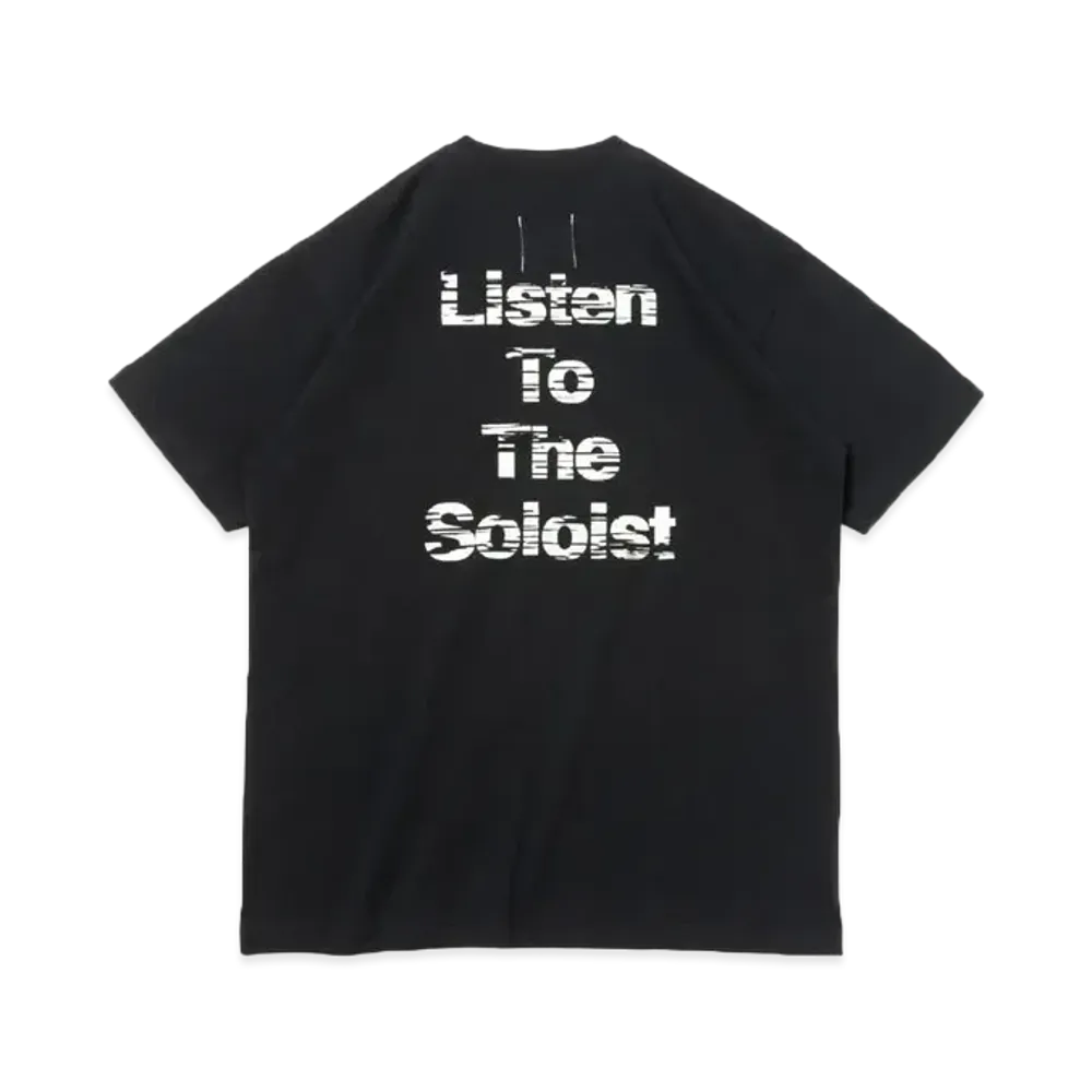 NEW ERA x TAKAHIROMIYASHITATheSoloist. Reflective Logo Short Sleeve Cotton T-shirt "Black"