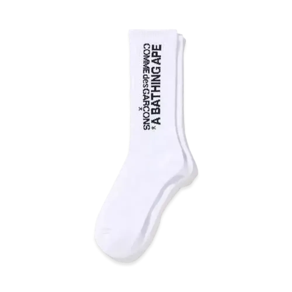 A BATHING APE CDG OSAKA SOCKS "White"