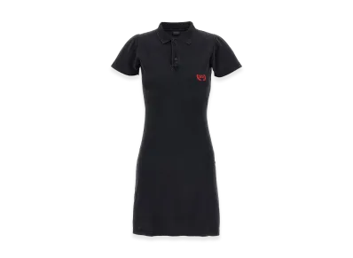 BALENCIAGA Women's 'Laurel Classic' Polo Dress "Black"