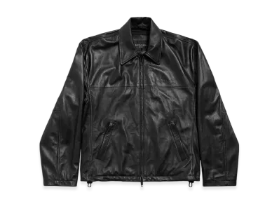 BALENCIAGA Men's Nano BB Zip-Up Jacket "Black"