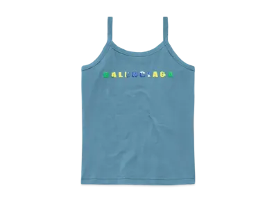 BALENCIAGA International Tank Top "Gray Blue"