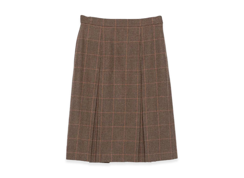 Saint Laurent Women's Jupe Lainage Pdg Léger "Brown"