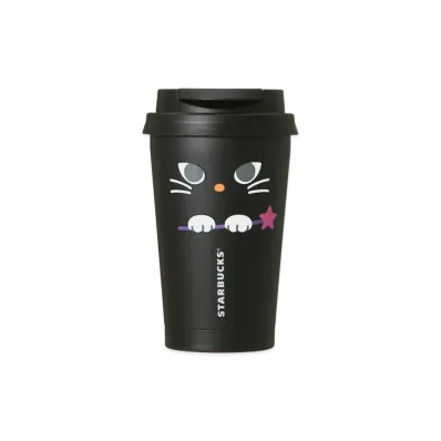 STARBUCKS Halloween 2024 Stainless Steel TOGO Tumbler Witch Cat 355ml "Black"