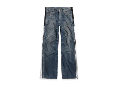 BALENCIAGA Cut Up Tracksuit Pants "Blue"