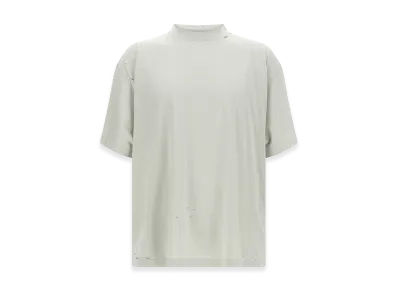 BALENCIAGA Women's Blackletter Script Oversized T-Shirt "White"