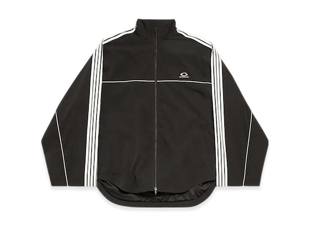 バレンシアガ ラージ トラック スーツ ジャケット "ブラック" 831361TRO311000