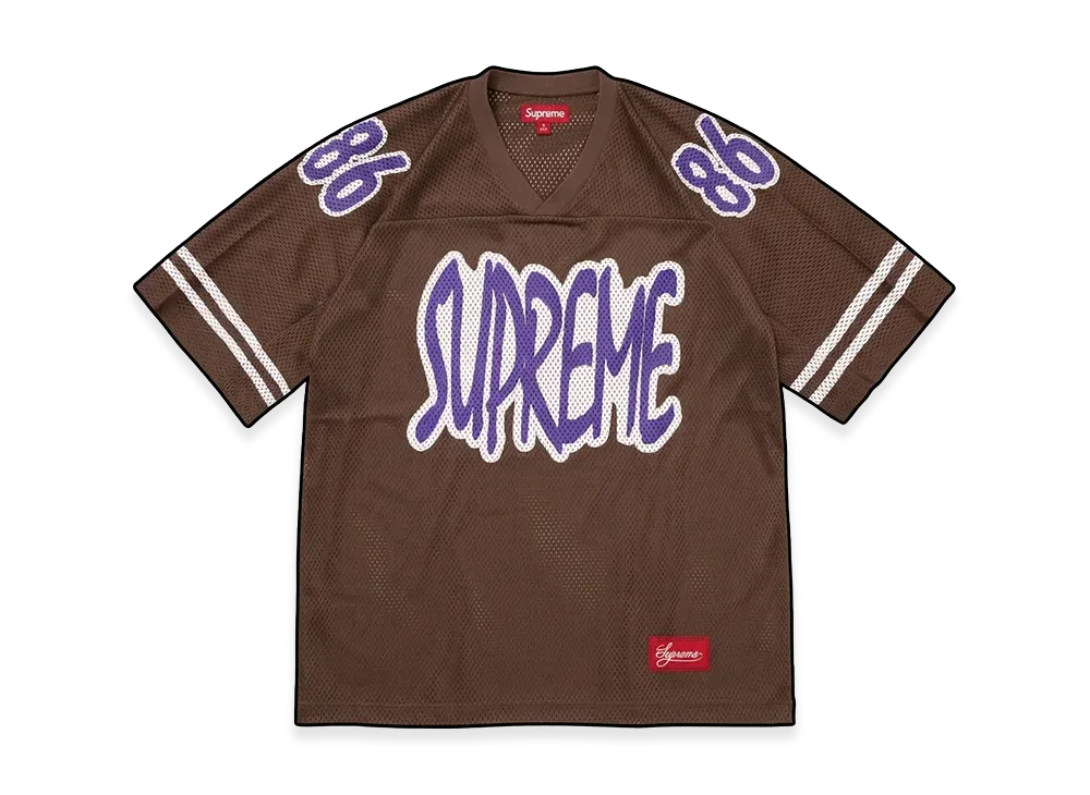Supreme Reflective Football Jersey "Brown"