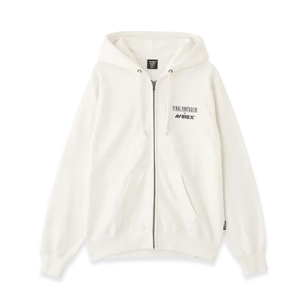 AVIREX x Final Fantasy VII Remake Zip Up Hoodie "Chocobo" "White"