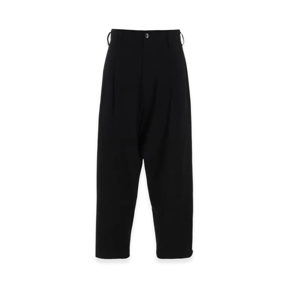 Yohji Yamamoto Seeting Cloth Cropped Pants "Black"